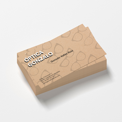 Tarjetas de visita kraft