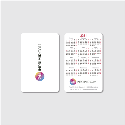 Calendario de bolsillo castellano